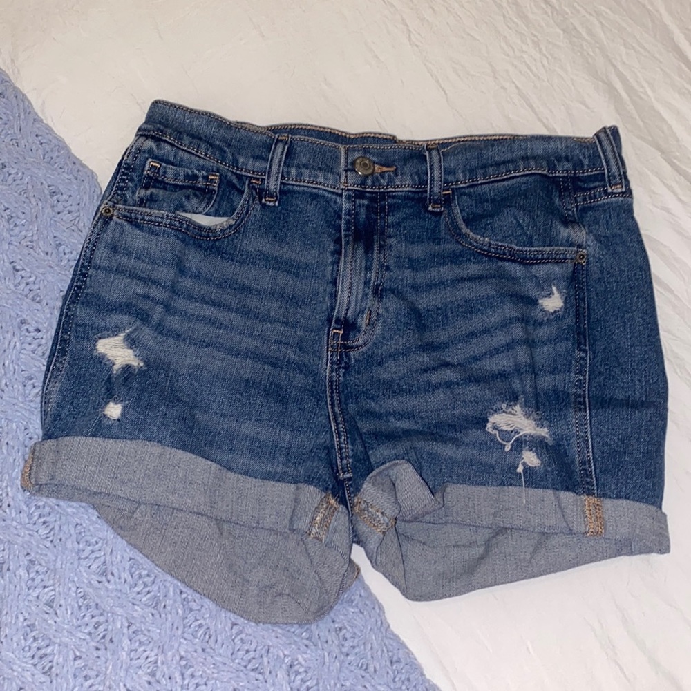 old navy rolled jean shorts